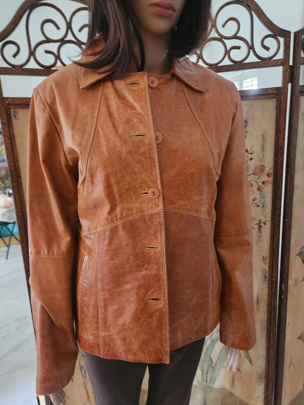 Tantra | Brown Leather Jacket - 4